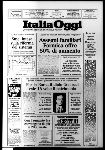 Italia oggi : quotidiano di economia finanza e politica